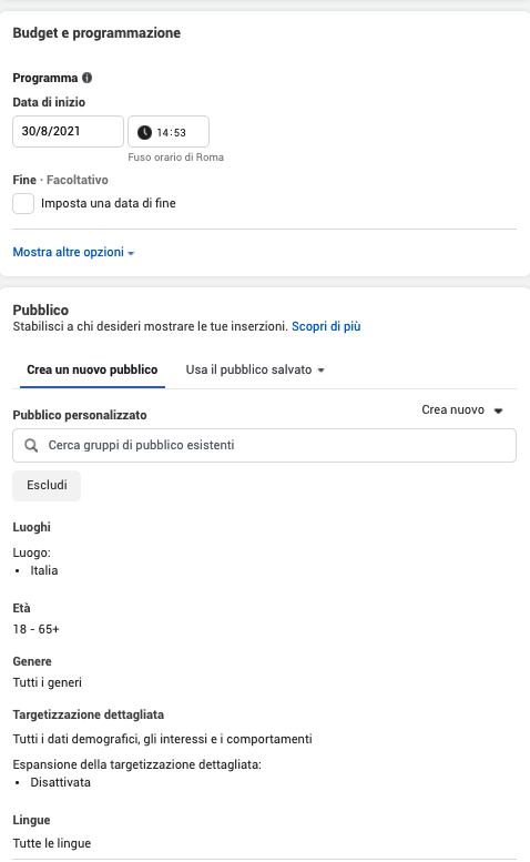 Facebook Ads: i Gruppi di Inserzioni